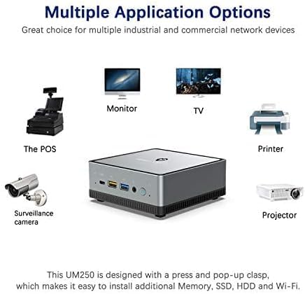 MINIS FORUM UM250 Mini PC AMD Ryzen up to 3.6 GHz | 16 GB